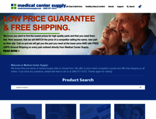 medicalcentersupply.com screenshot