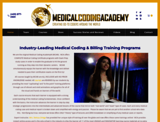 medicalcodingacademy.org screenshot