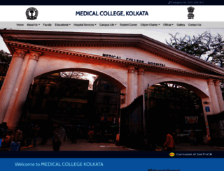 medicalcollegekolkata.in screenshot