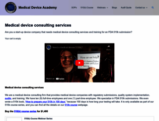 medicaldeviceacademy.com screenshot