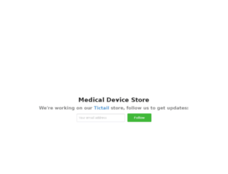 medicaldevicestore.tictail.com screenshot