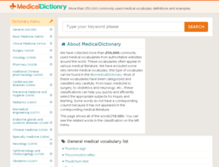 medicaldict.net screenshot