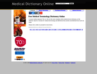 medicaldictionaryonline.info screenshot