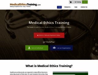 medicalethicstraining.com screenshot