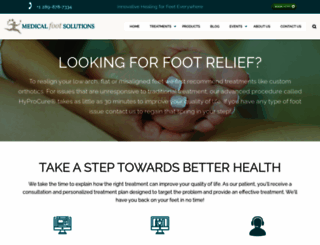 medicalfootsolutions.com screenshot