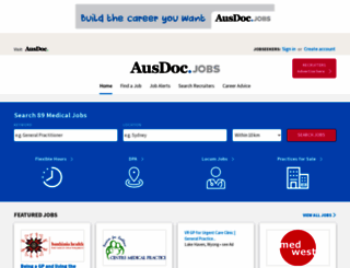 medicaljobs.com.au screenshot