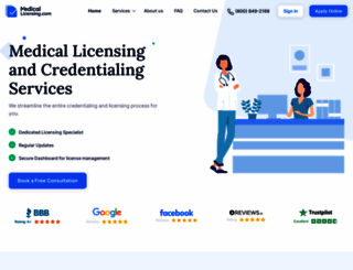 medicallicensing.com screenshot
