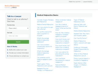 medicalmalpractice.com screenshot