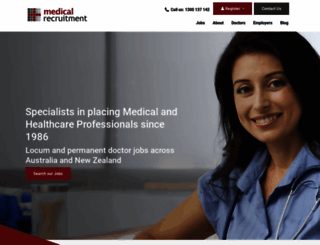 medicalrecruitment.com.au screenshot