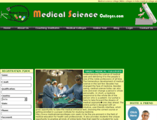 medicalsciencecolleges.com screenshot