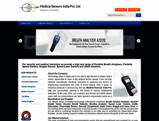 medicalsensorsindia.com screenshot