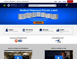 medicalshipment.com screenshot
