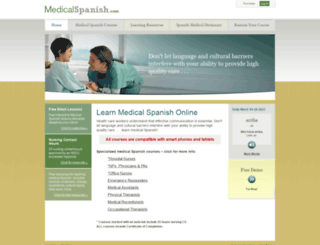 medicalspanish.com screenshot