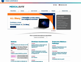 medicalsuite.einstein.br screenshot