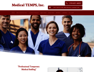 medicaltempsinc.com screenshot