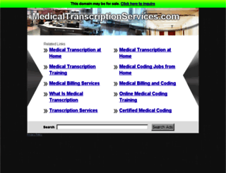 medicaltranscriptionservices.com screenshot