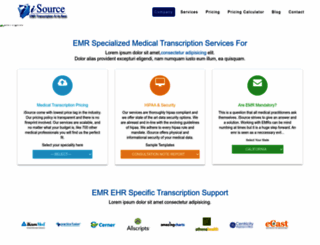 medicaltranscriptionsservice.com screenshot