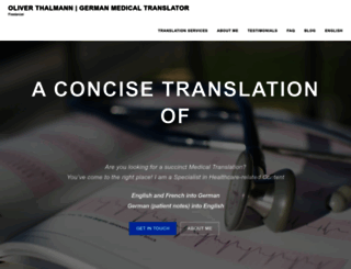 medicaltranslator.co.uk screenshot