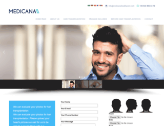 medicanahairtransplantation.com screenshot
