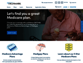 medicare.highmark.com screenshot