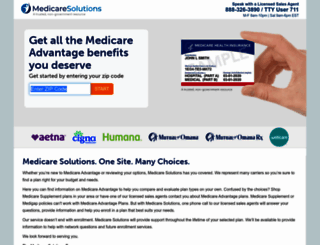 medicaresolutions.com screenshot