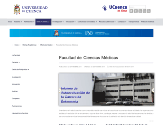 medicina.ucuenca.edu.ec screenshot