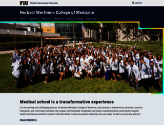 medicine.fiu.edu screenshot