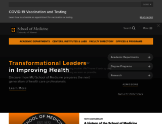 medicine.missouri.edu screenshot