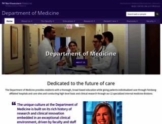 medicine.northwestern.edu screenshot