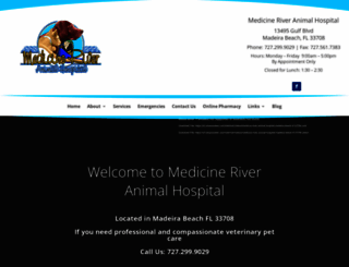 medicineriveranimalhospital.com screenshot