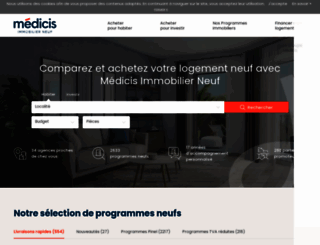 medicis-patrimoine.com screenshot