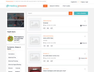 medicoanswers.com screenshot