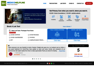 medicohelpline.com screenshot