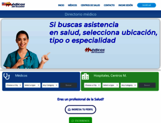 medicosdelecuador.com screenshot