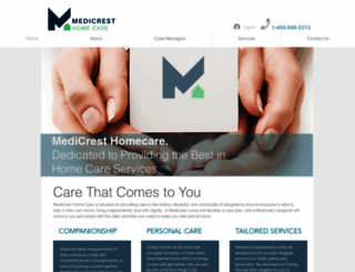 medicresthomecare.com screenshot