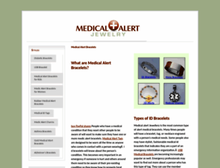 medicsalertbracelets.com screenshot