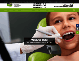 medicus-dent.pl screenshot