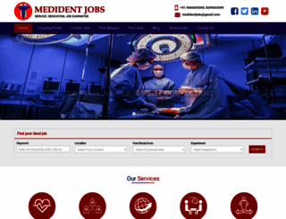 medidentjobs.co.in screenshot