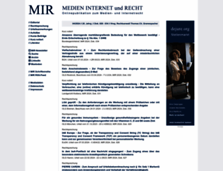 medien-internet-und-recht.de screenshot