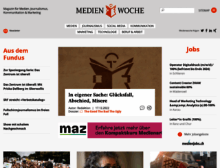 medienwoche.ch screenshot