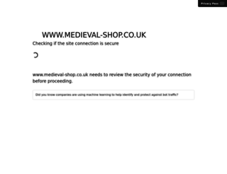 medieval-shop.co.uk screenshot