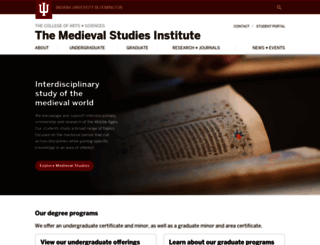 medieval.indiana.edu screenshot