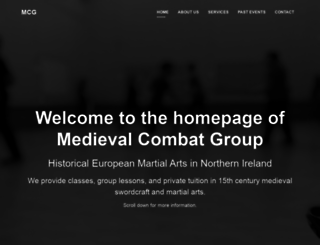 medievalcombat.co.uk screenshot