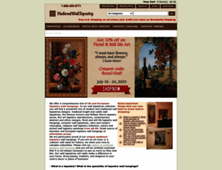 medievalwalltapestry.com screenshot