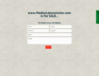 medioslaboratories.com screenshot