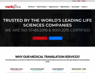 mediqtrans.com screenshot
