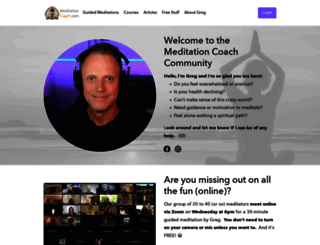 meditationcoach.com screenshot