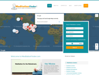meditationfinder.com screenshot