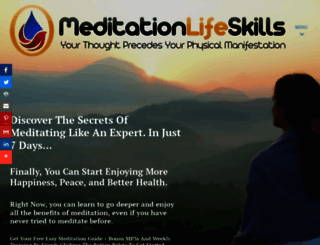 meditationlifeskills.com screenshot