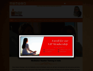 meditationschoolindia.org screenshot